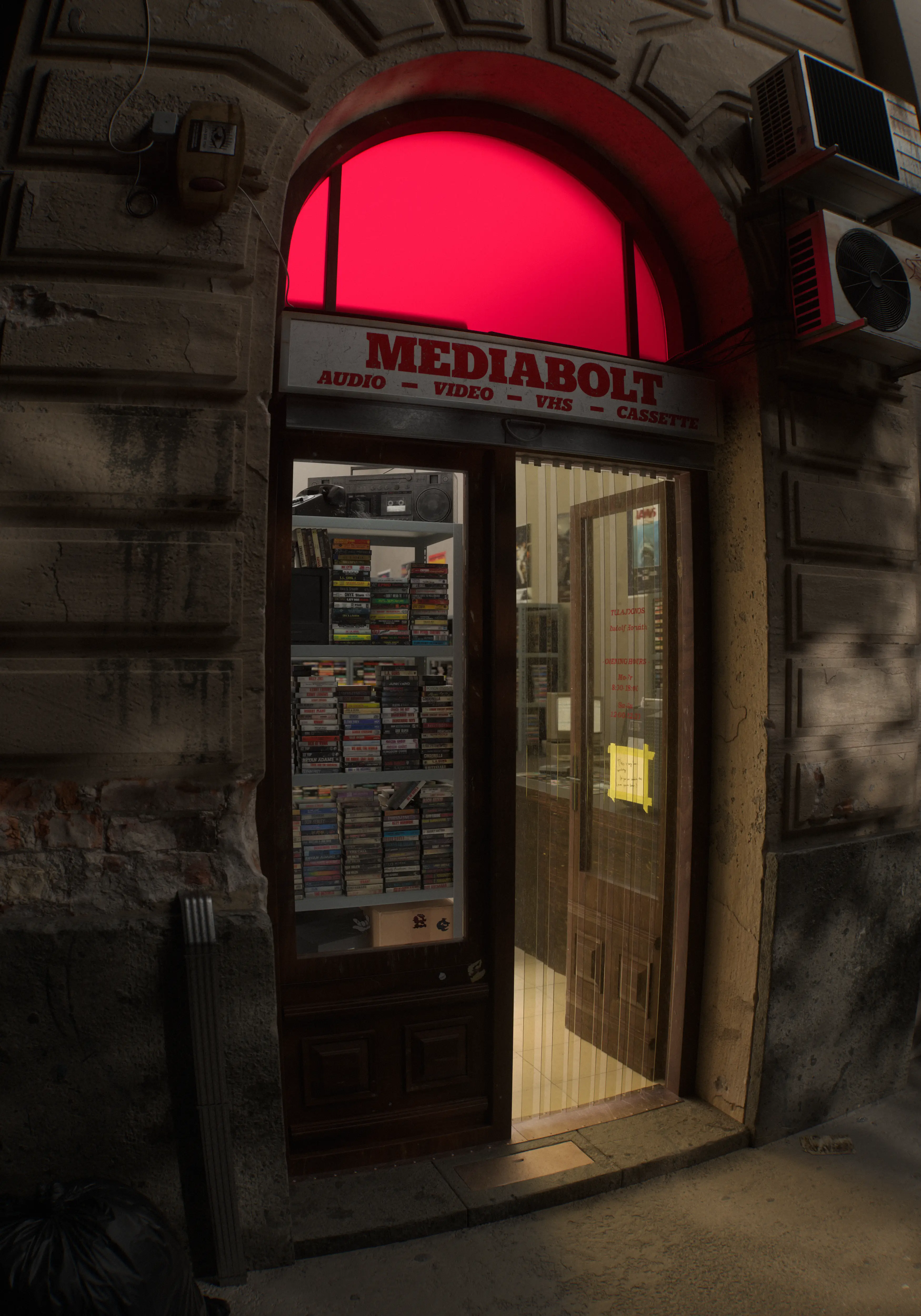 Night Store – 3D render